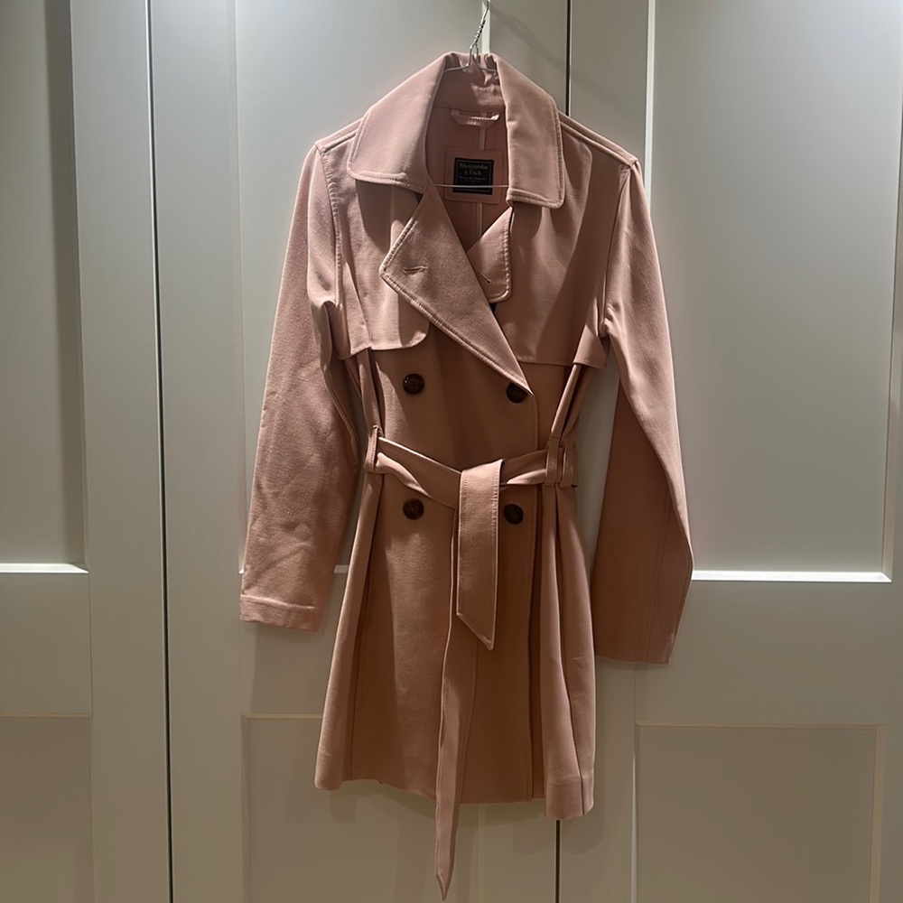 A&F Pink Trench